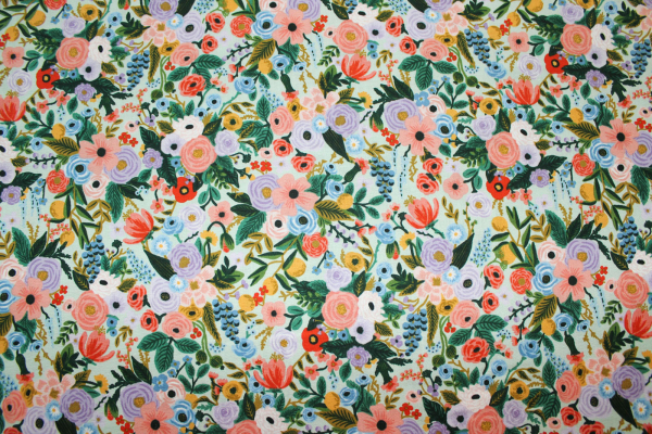 Designerbaumwollstoff Orchard - Petite Garden Party mint (10 cm)